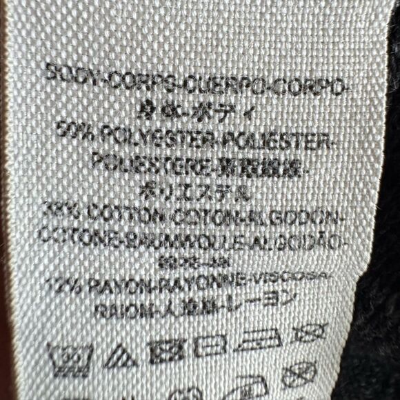 Free People We The Free Gray Turtleneck Split Back Long Sleeve Top Size M Boho - Picture 6 of 6